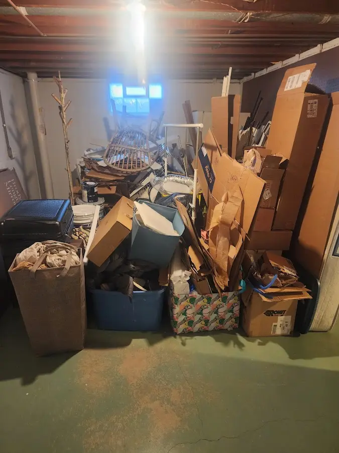 Roll-off dumpster container at job site for 6 Yard Dumpster Rental in Torrance